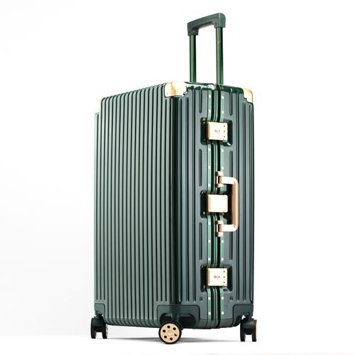 厂家定制图案铝框行李箱拉杆箱20密码登机皮箱女万向轮pc旅行箱包